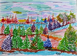 Les petits sapins, feutres 2026